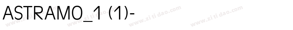 ASTRAMO_1 (1)字体转换